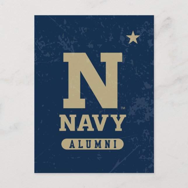 United States Naval Academy Alumni Distressed Postcard (Front)