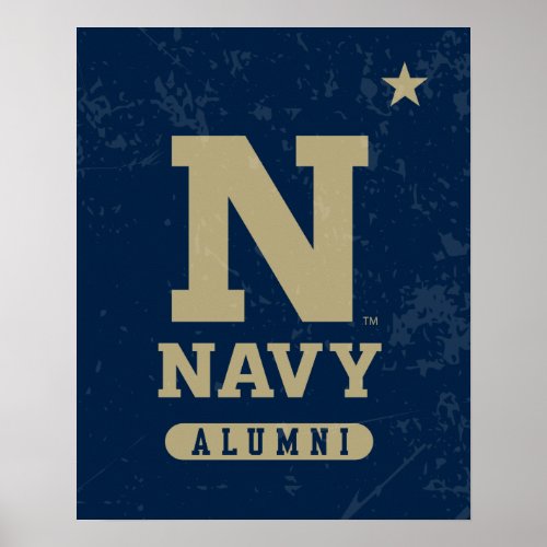 United States Naval Academy Alumni Distressed Poster