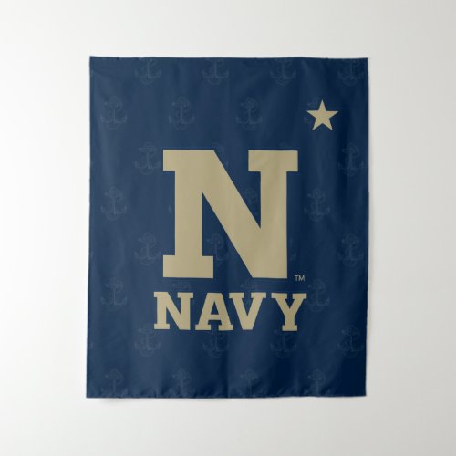 United States Naval Academy Alumni Distressed Tapestry