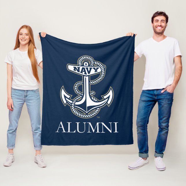 United States Naval Academy Alumni Fleece Blanket (In Situ)