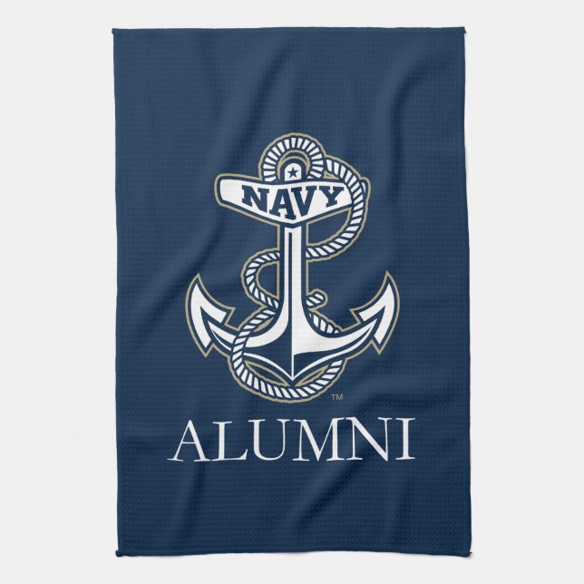 United States Naval Academy Alumni Kitchen Towel (Vertical)