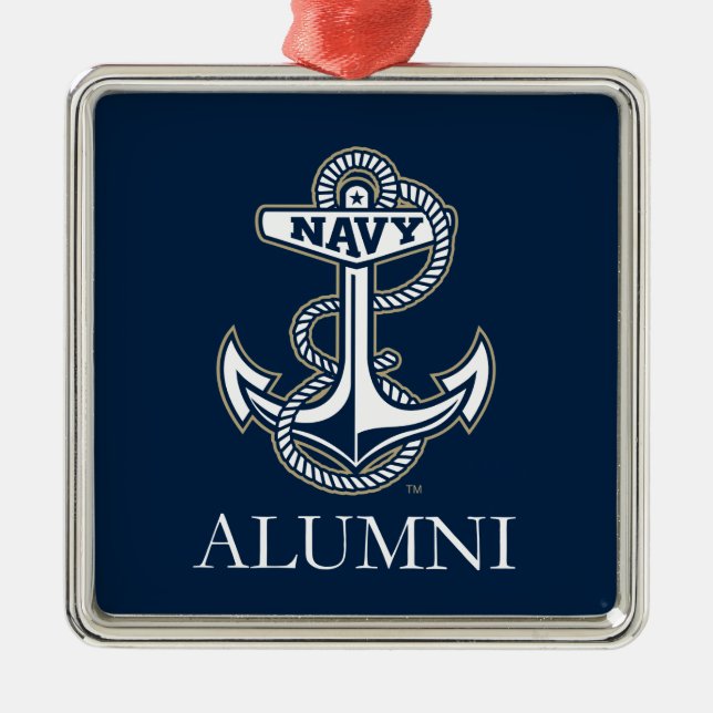 United States Naval Academy Alumni Metal Ornament (Front)