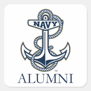 United States Naval Academy Alumni Square Sticker