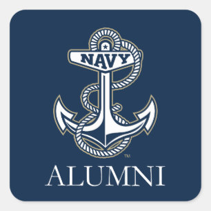United States Naval Academy Alumni Square Sticker