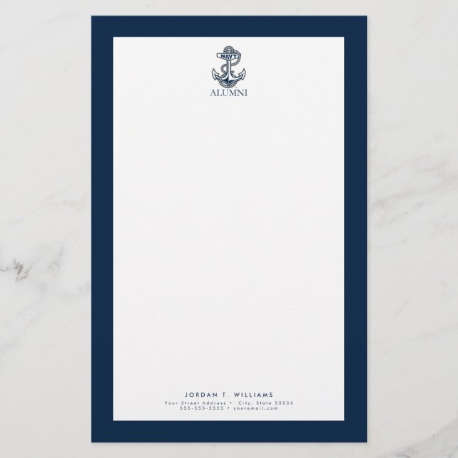 United States Naval Academy Alumni Stationery (Front)