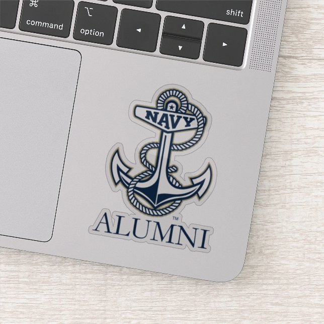United States Naval Academy Alumni Sticker (Detail)