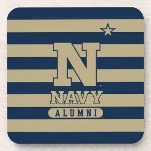 United States Naval Academy Alumni Stripes Beverage Coaster