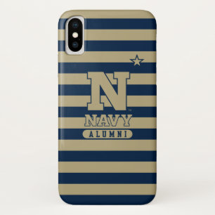 United States Naval Academy Alumni Stripes iPhone X Case