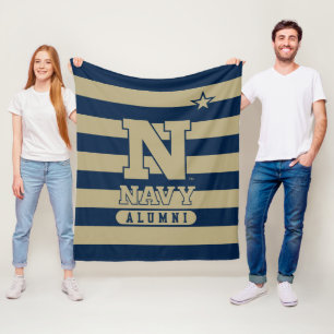 United States Naval Academy Alumni Stripes Fleece Blanket