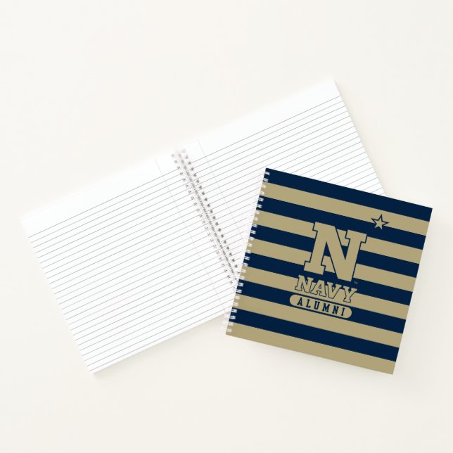 United States Naval Academy Alumni Stripes Notebook (Inside)