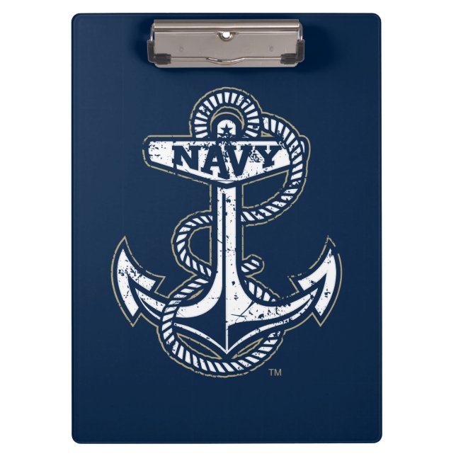 United States Naval Academy Anchor Distressed Clipboard (Front)