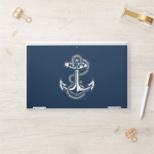 United States Naval Academy Anchor Distressed HP Laptop Skin
