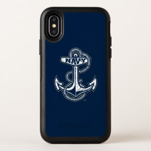 United States Naval Academy Anchor Distressed OtterBox Symmetry iPhone XS Case