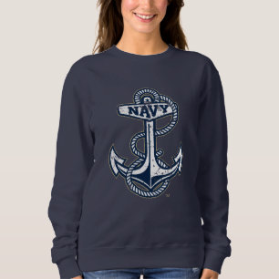 United States Naval Academy Anchor Distressed Sweatshirt