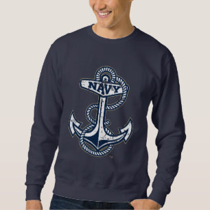 United States Naval Academy Anchor Distressed Sweatshirt