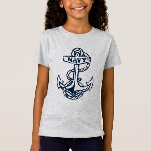 United States Naval Academy Anchor Distressed T_Shirt