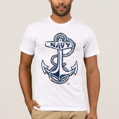 United States Naval Academy Anchor Distressed T_Shirt