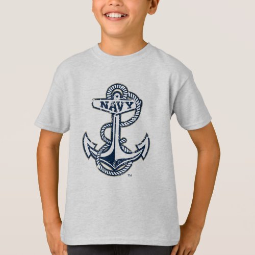 United States Naval Academy Anchor Distressed T_Shirt