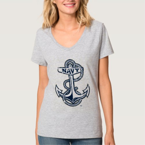 United States Naval Academy Anchor Distressed T_Shirt