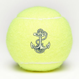 United States Naval Academy Anchor Distressed Tennis Balls