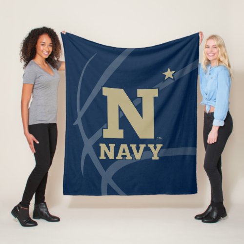 United States Naval Academy Basketball Fleece Blanket