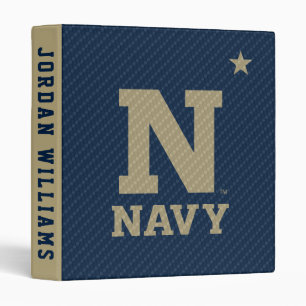 United States Naval Academy Carbon Fiber Pattern 3 Ring Binder