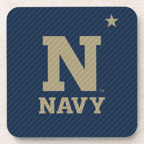 United States Naval Academy Carbon Fiber Pattern Beverage Coaster