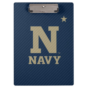 United States Naval Academy Carbon Fiber Pattern Clipboard