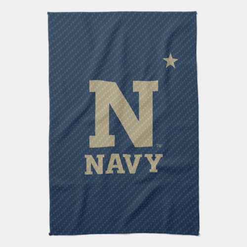 United States Naval Academy Carbon Fiber Pattern Kitchen Towel