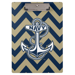 United States Naval Academy Chevron Pattern Clipboard