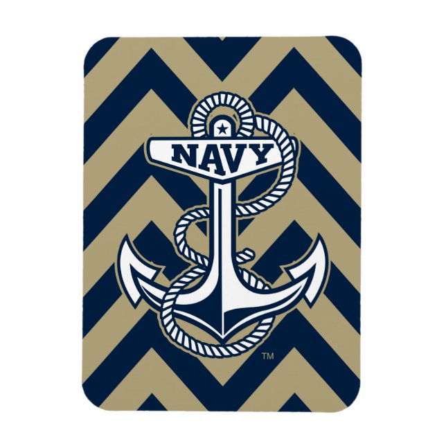 United States Naval Academy Chevron Pattern Magnet (Vertical)