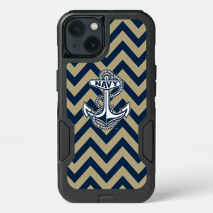 United States Naval Academy Chevron Pattern iPhone 13 Case