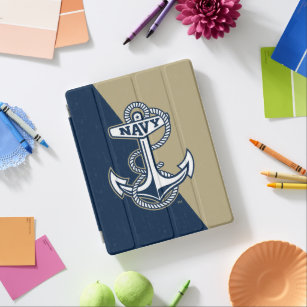 United States Naval Academy Color Block Distressed iPad Smart Cover