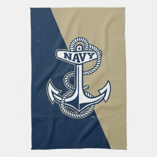 United States Naval Academy Color Block Distressed Kitchen Towel