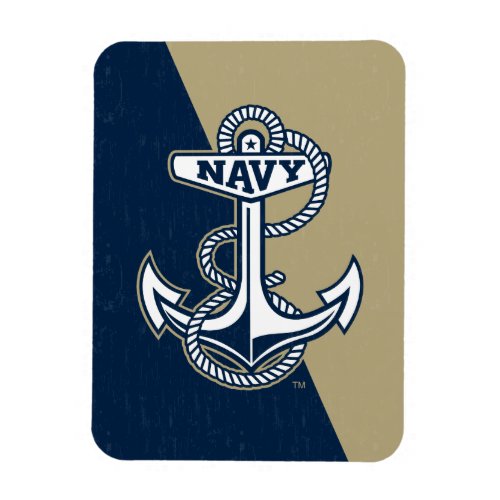 United States Naval Academy Color Block Distressed Magnet