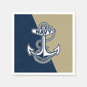 United States Naval Academy Color Block Distressed Napkins