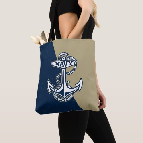 United States Naval Academy Color Block Distressed Tote Bag