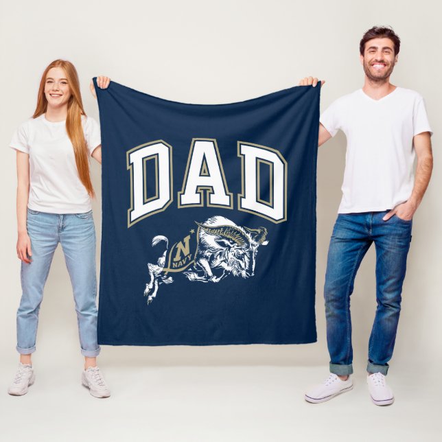 United States Naval Academy Dad Fleece Blanket (In Situ)
