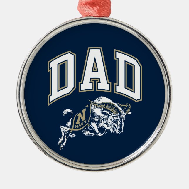 United States Naval Academy Dad Metal Ornament (Front)