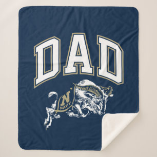United States Naval Academy Dad Sherpa Blanket