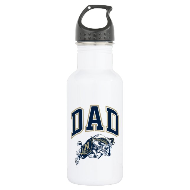 United States Naval Academy Dad Stainless Steel Water Bottle (Front)