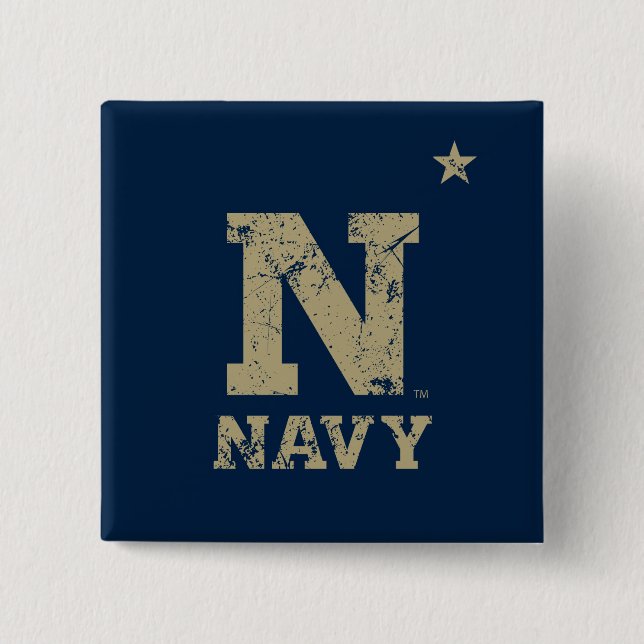 United States Naval Academy Distressed Button (Front)