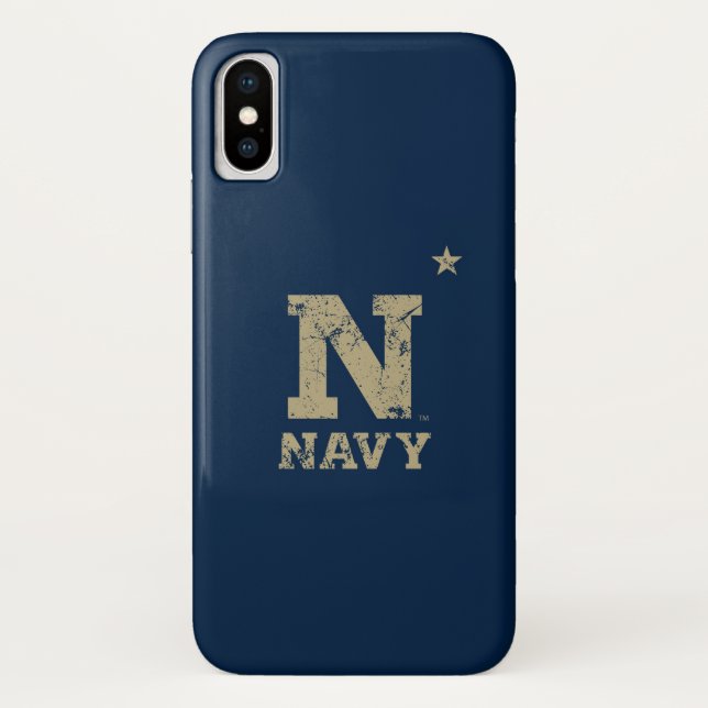 United States Naval Academy Distressed Case-Mate iPhone Case (Back)
