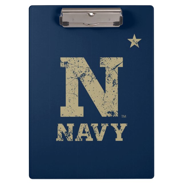 United States Naval Academy Distressed Clipboard (Front)