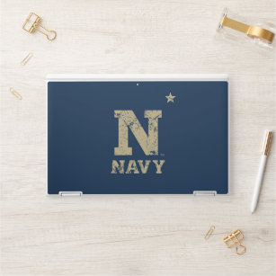United States Naval Academy Distressed HP Laptop Skin