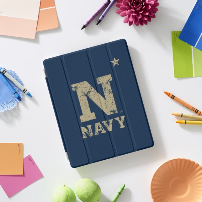 United States Naval Academy Distressed iPad Smart Cover (In Situ)