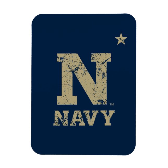 United States Naval Academy Distressed Magnet (Vertical)
