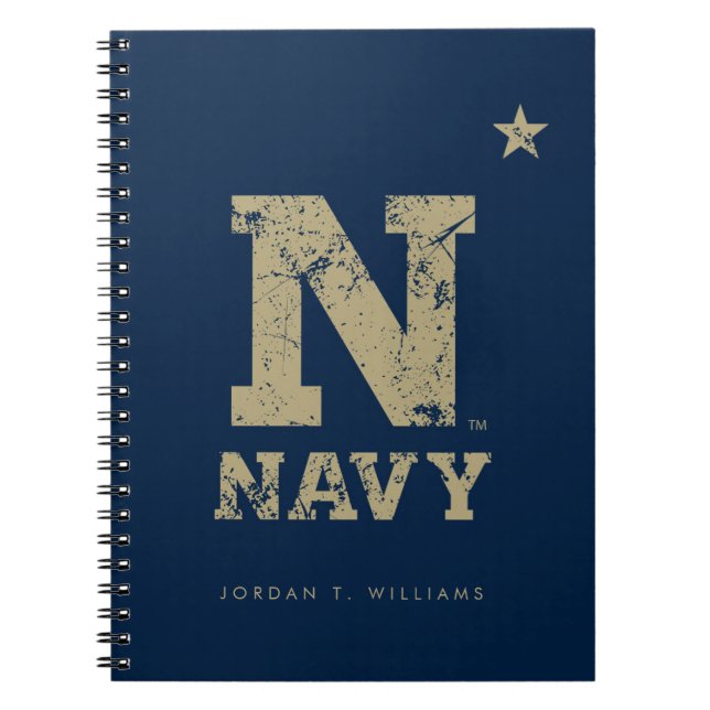 United States Naval Academy Distressed Notebook (Front)