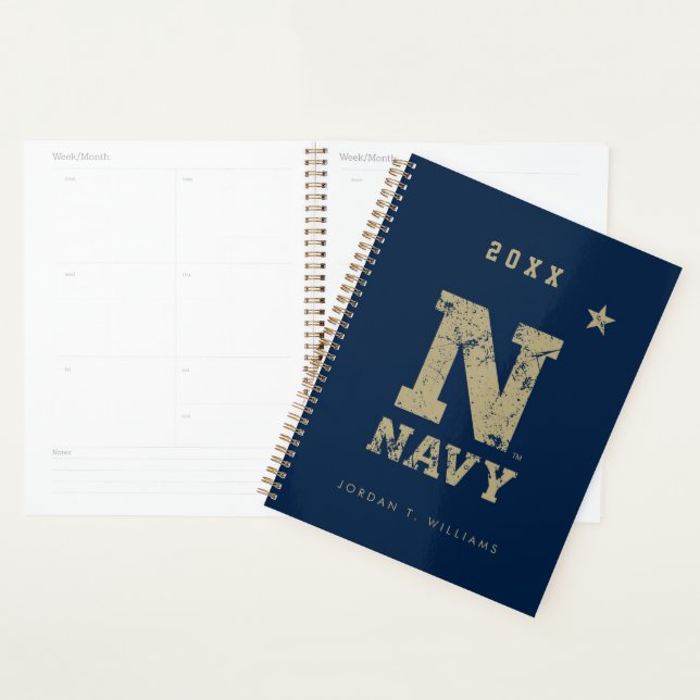 United States Naval Academy Distressed Planner (Display)