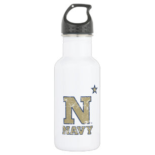 United States Naval Academy Distressed Stainless Steel Water Bottle